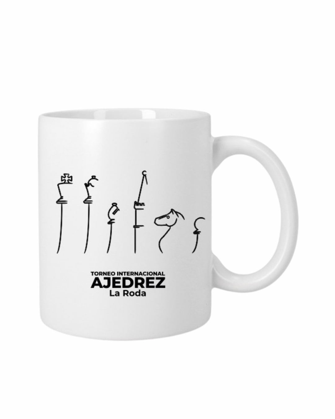 Taza oficial Open Chess La Roda - Imagen 2